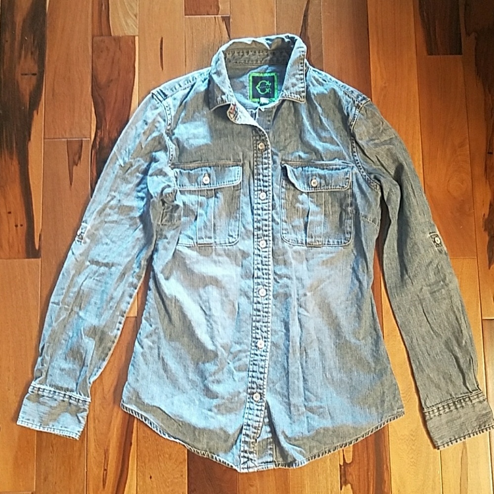 🌟Chambray / Jean Long-Sleeved Shirt
